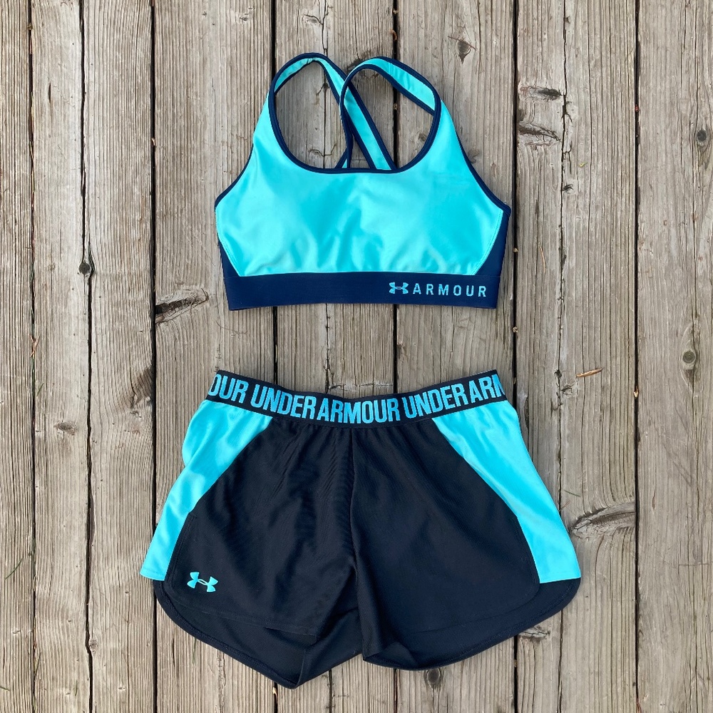 Sold❗️ Matching Under Armour Bra and Short Set